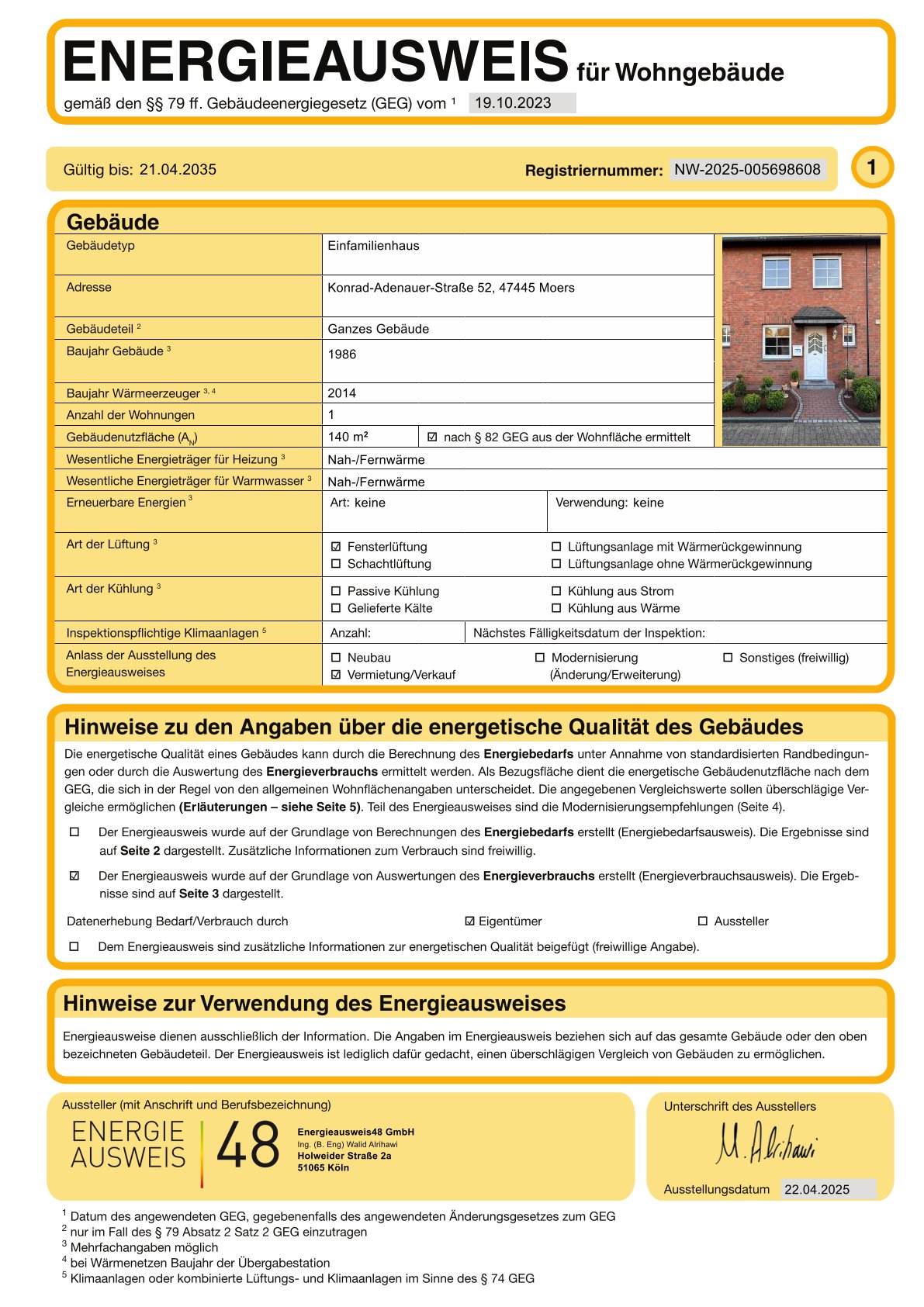 Energieausweis S.1
