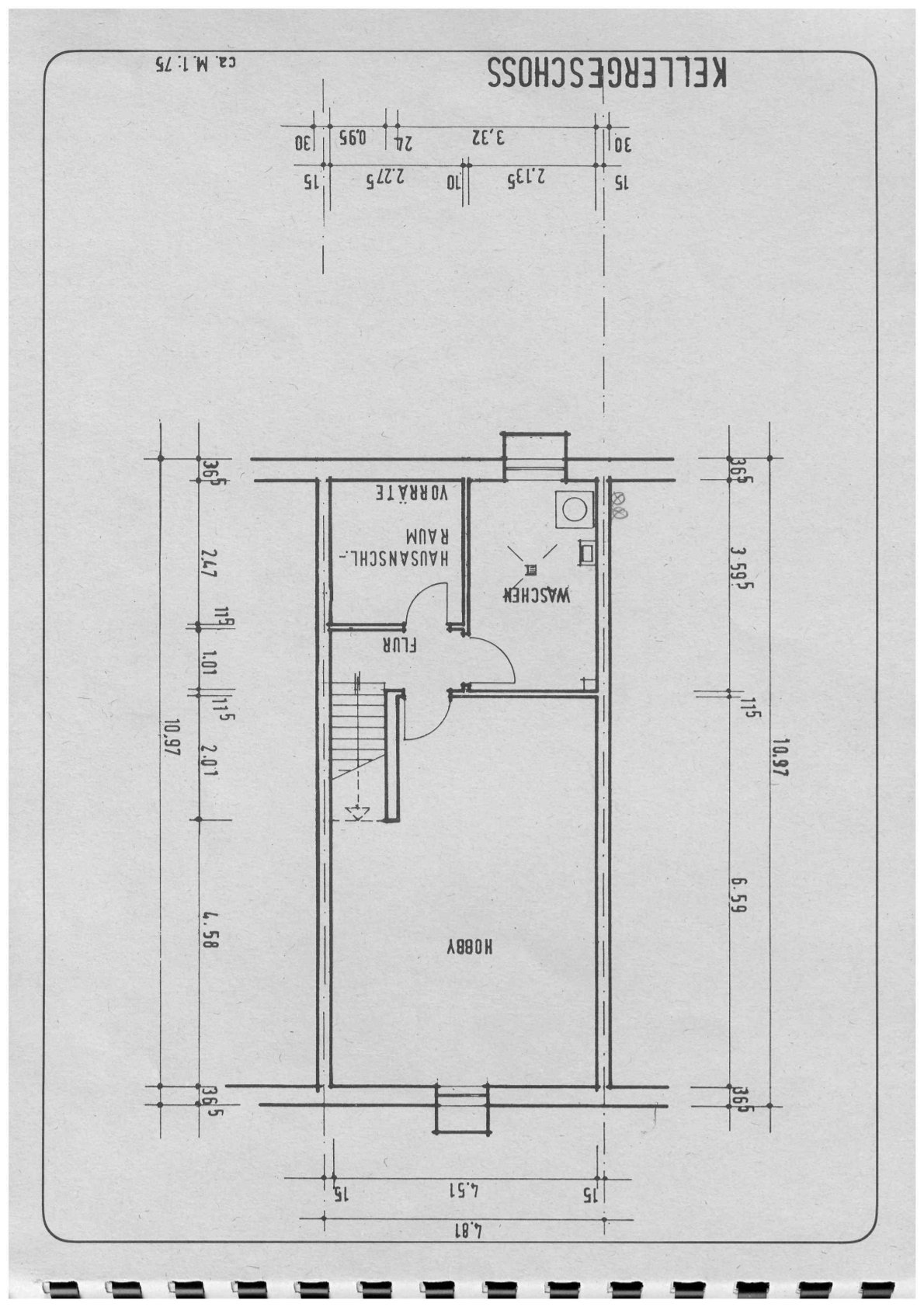 Grundriss Keller